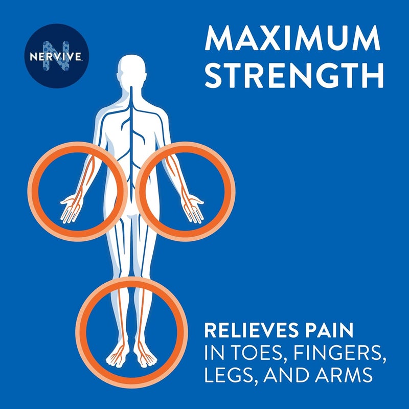 Nervive Pain Relieving Roll On, Lidocaine Roll On, Pain Relief, Lidocaine Topical, Foot Pain, Leg Pain, Hand Pain, Max Strength Formula, 2.5oz - Image 4